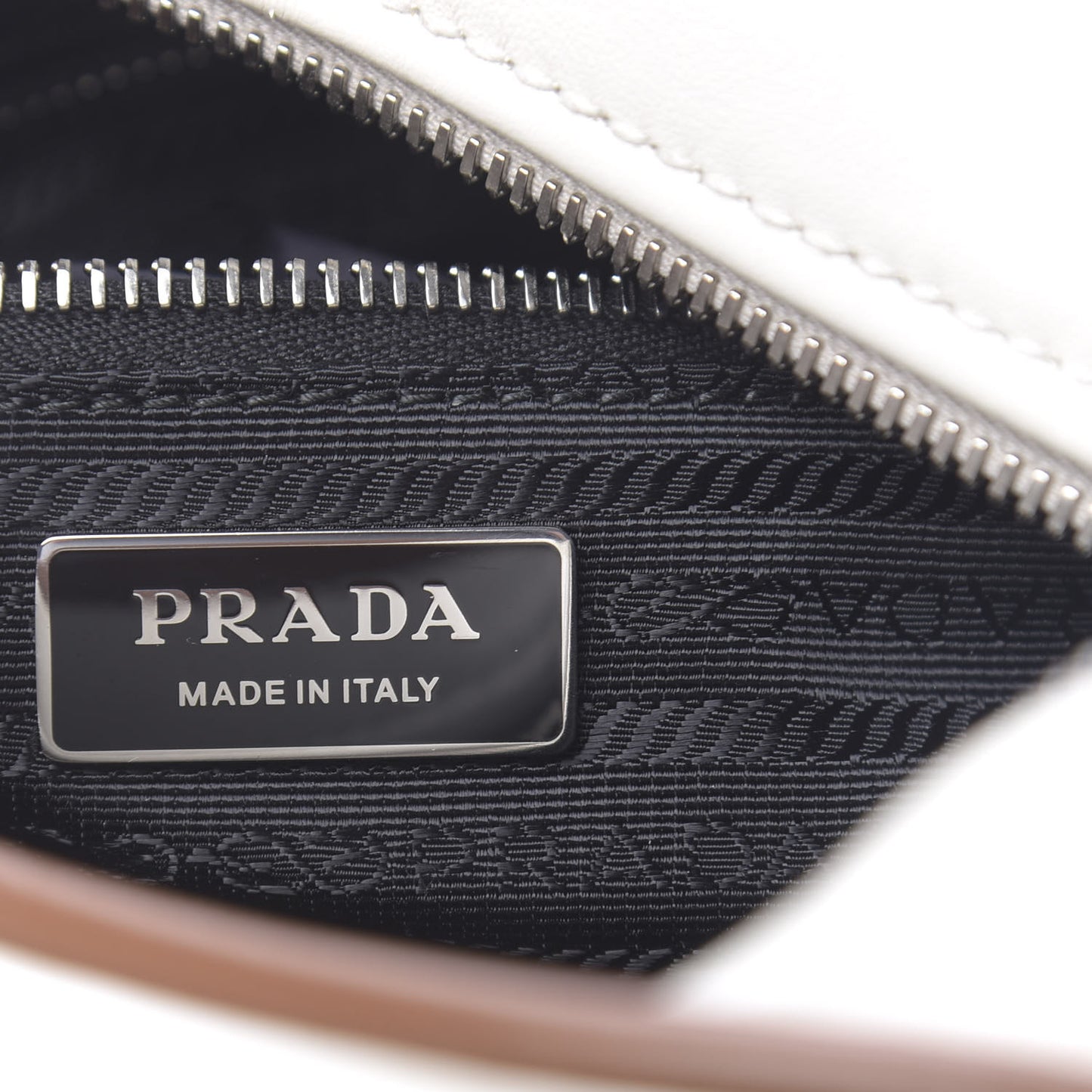 Soft Calfskin Bowling Bag Bianco Cognac