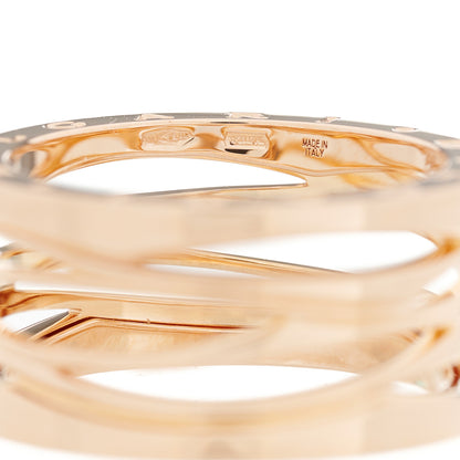 Bulgari 18K Rose Gold B.Zero1 Legend Four-Band Ring 66 11.5 7 of 8
