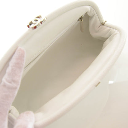 Chanel Caviar Quilted Timeless Clutch White 7 of 7