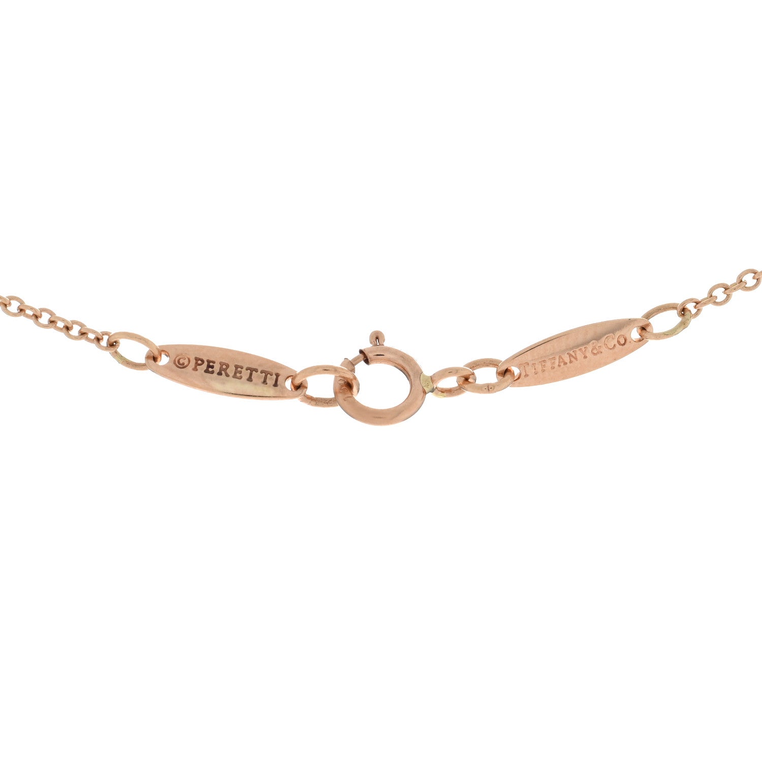 Tiffany 18K Rose Gold Chain Necklace 16" 4 of 5