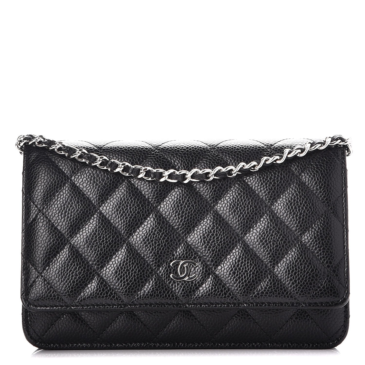 Chanel Caviar Quilted Wallet On Chain WOC Black 1 of 8