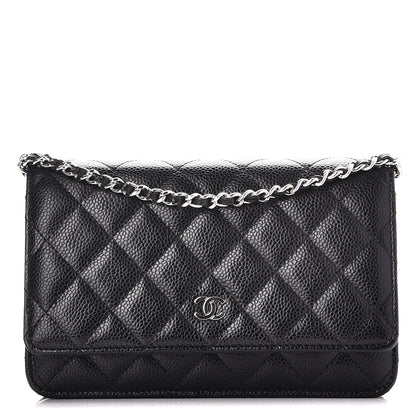 Chanel Caviar Quilted Wallet On Chain WOC Black 1 of 8