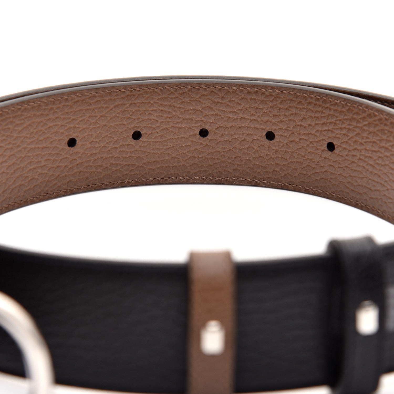 Gucci Calfskin 1973 Reversible Belt 90 36 Black Brown 4 of 7