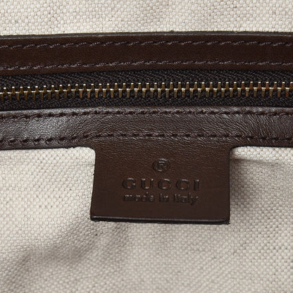 Gucci Monogram Vintage Web Medium Boston Dark Brown 6 of 11