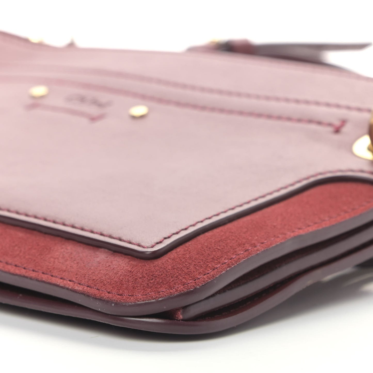 Calfskin Suede Roy Bag Plum Purple