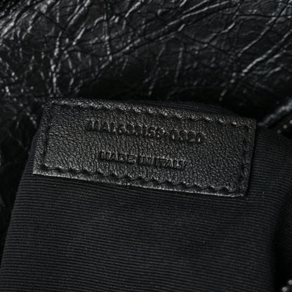 Saint Laurent Crinkled Calfskin Matelasse Monogram Medium Niki Chain Satchel Black 7 of 10