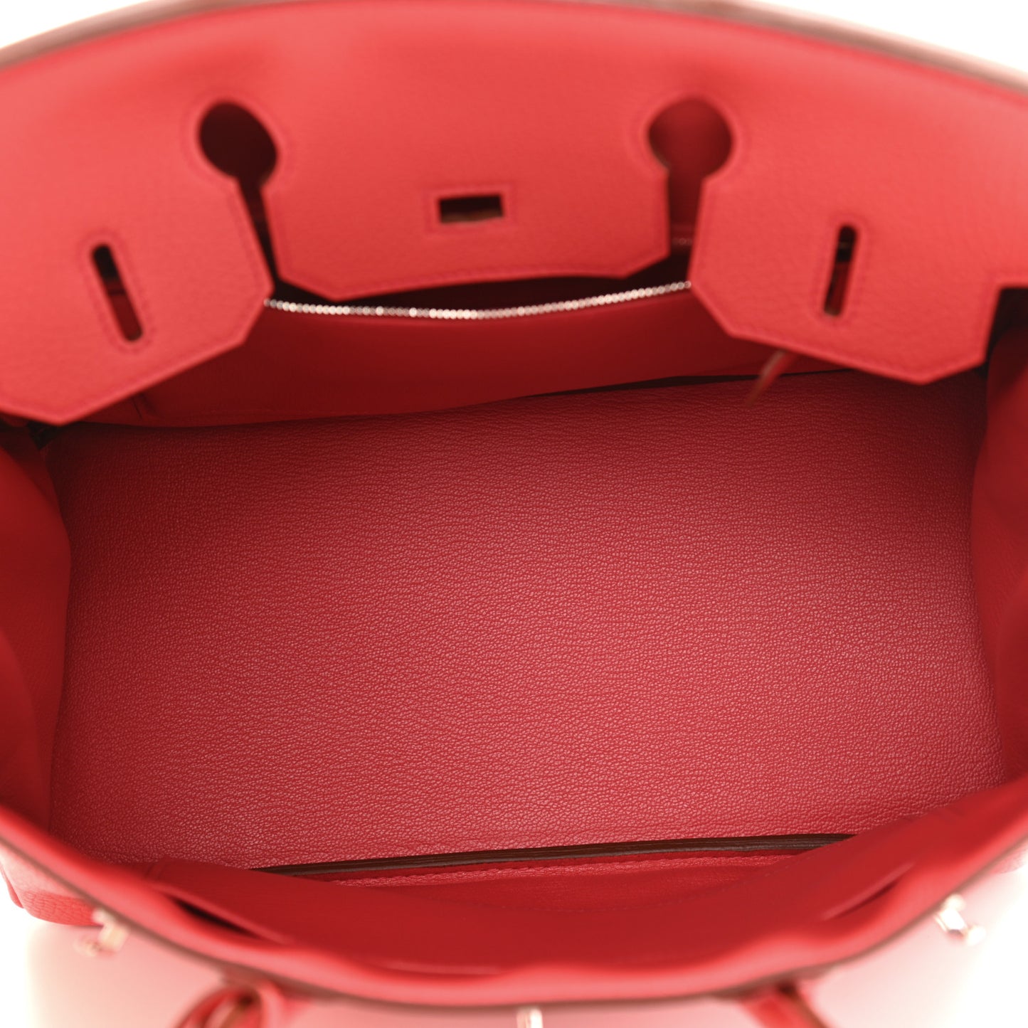 Taurillon Clemence Birkin 30 Rouge Pivoine