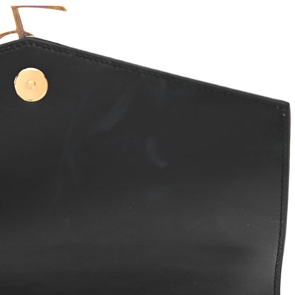 Saint Laurent Smooth Calfskin Monogram Medium Sulpice Shoulder Bag Black 12 of 13
