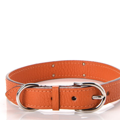 Hermes Togo Pet Collar M Orange 3 of 6