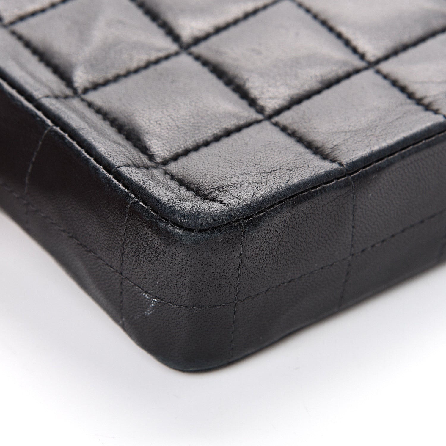 Chanel Lambskin East West Chocolate Bar Flap Black 17 of 19