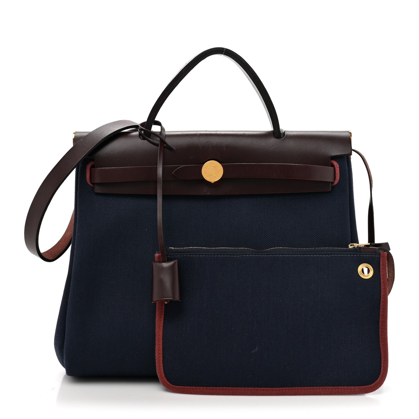 Toile Militaire Vache Hunter Herbag Zip Retourne 31 PM Rouge Sellier Bleu Marine