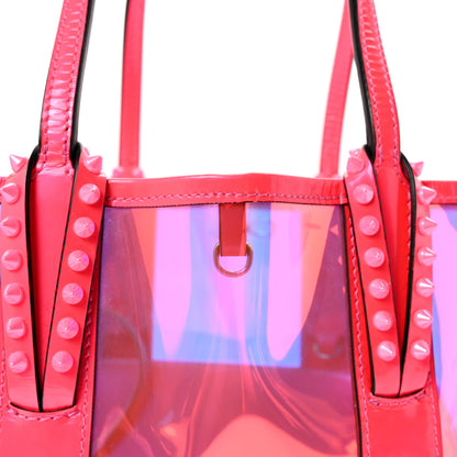 Christian Louboutin PVC Spikes East West Cabata Tote Pink 7 of 9