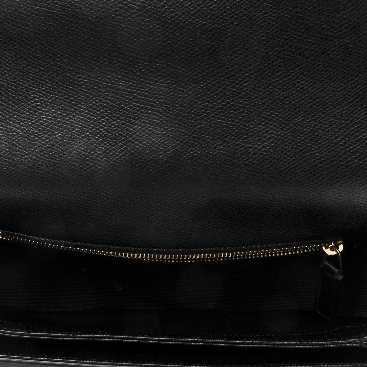 Textured Calfskin Medium Classic Monogram Universite Bag Black