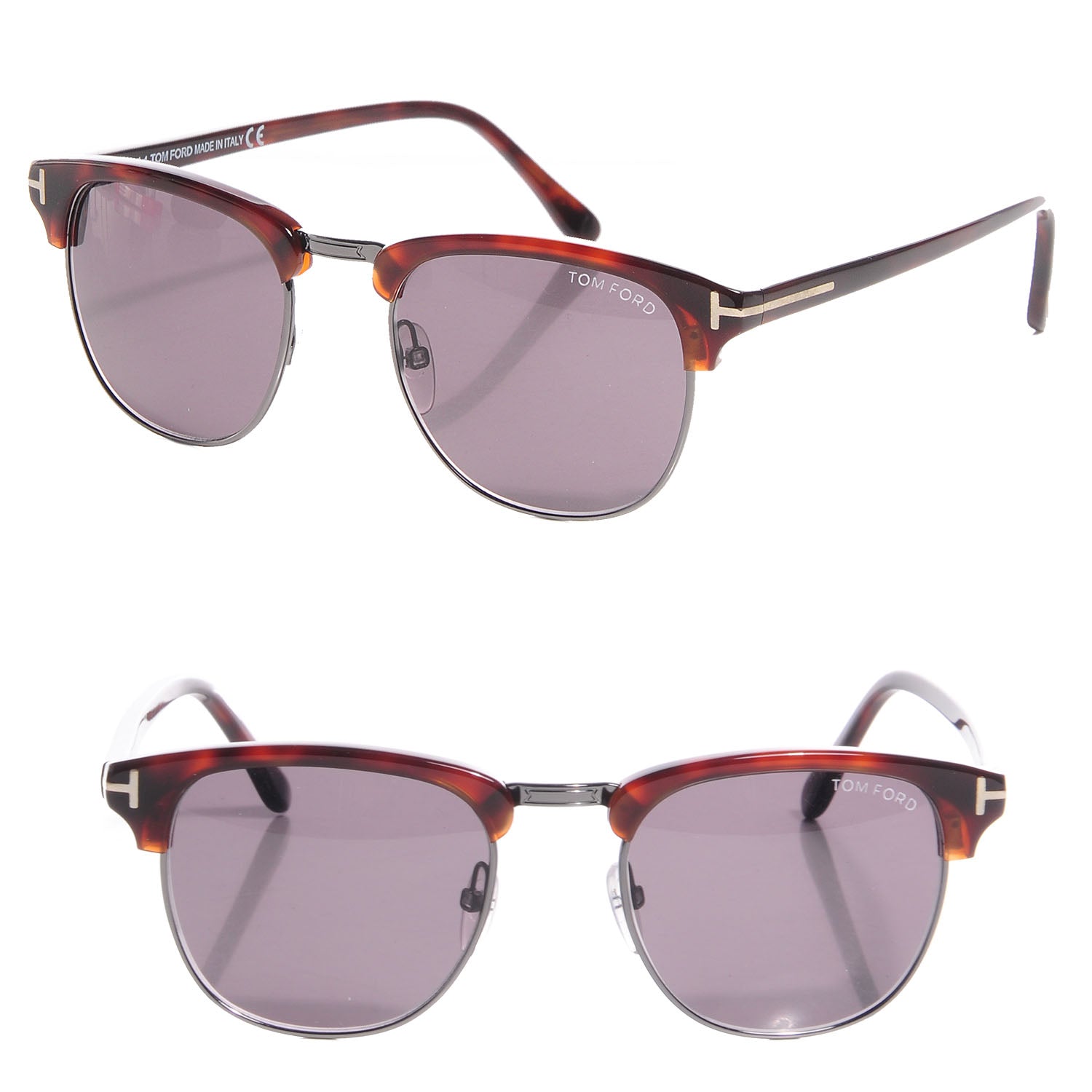 Tom Ford Tortoise Shell Henry Sunglasses TF248 1 of 7