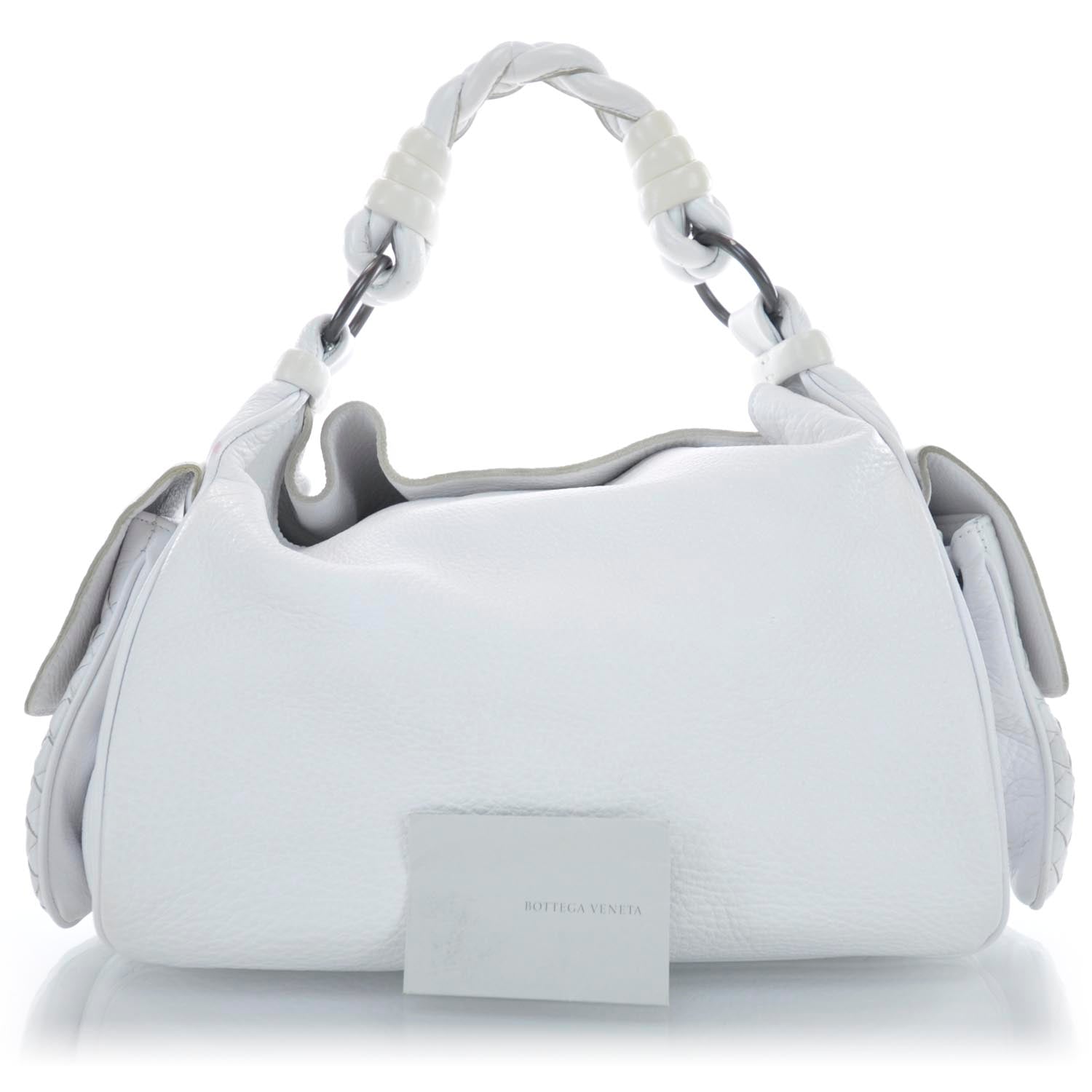 Bottega Veneta Cervo Cocker Hobo Bianco White 3 of 9