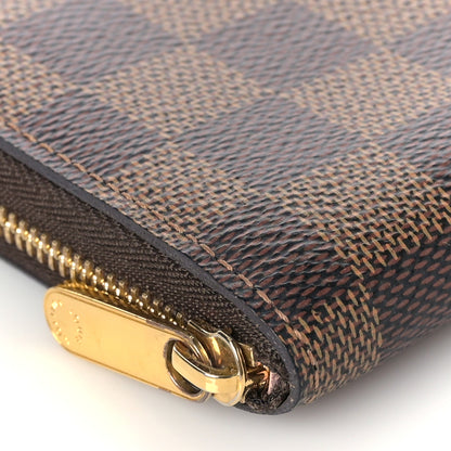 Louis Vuitton Damier Ebene Zippy Coin Purse Rose Ballerine 7 of 8