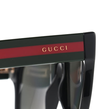 Gucci Acetate Square Frame Web Sunglasses GG0341S Black 5 of 10