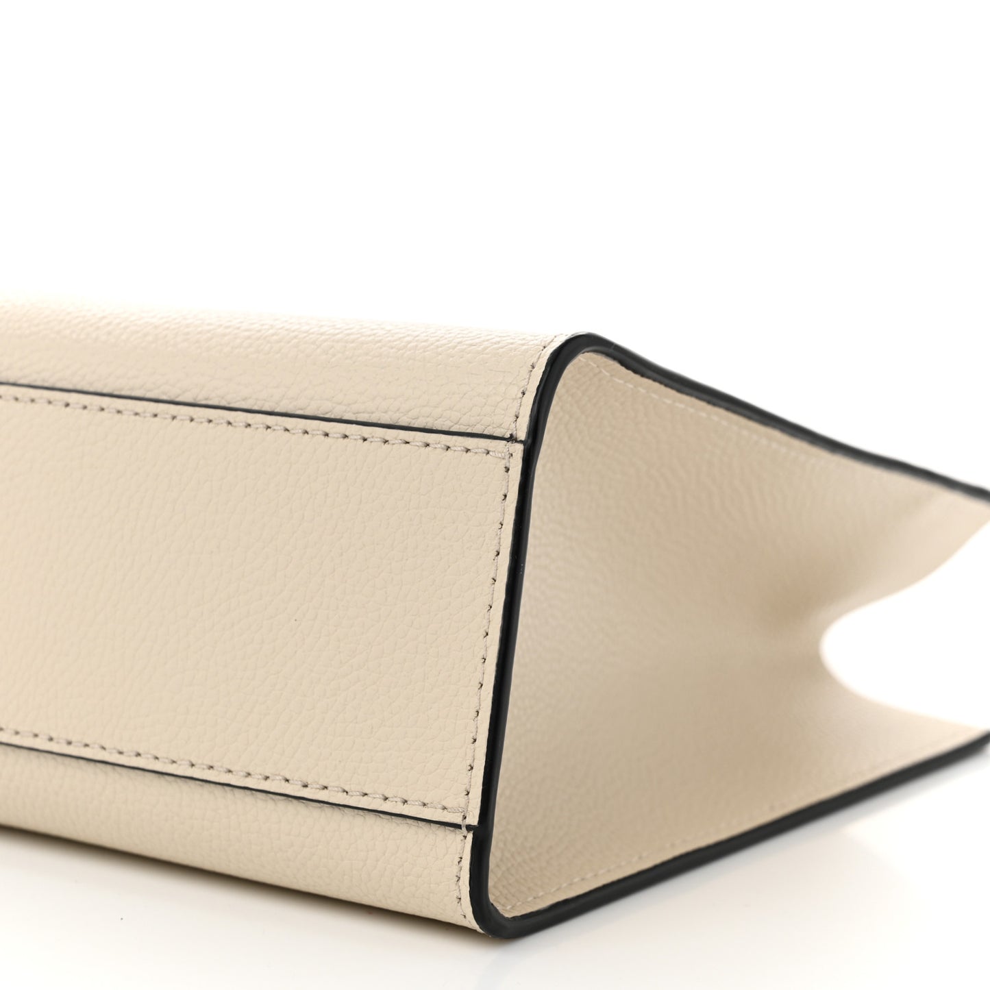 Calfskin Mini Grind Tote Bag White