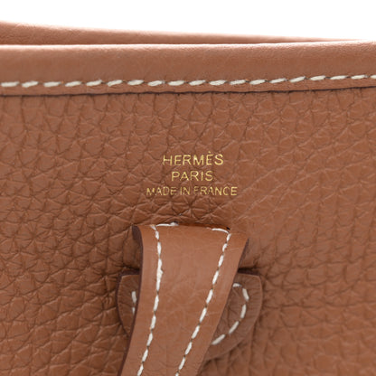 Hermes Taurillon Clemence Evelyne TPM Gold 6 of 12
