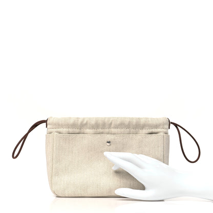 Hermes Canvas Barenia Fourbi 20 PM Pouch Naturel Fauve 2 of 11