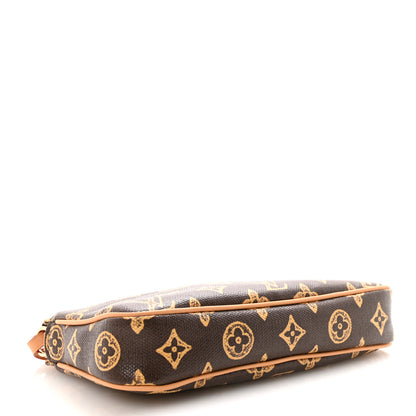 Louis Vuitton Monogram Origine Lin Pochette Accessories Dark Chocolate 4 of 9