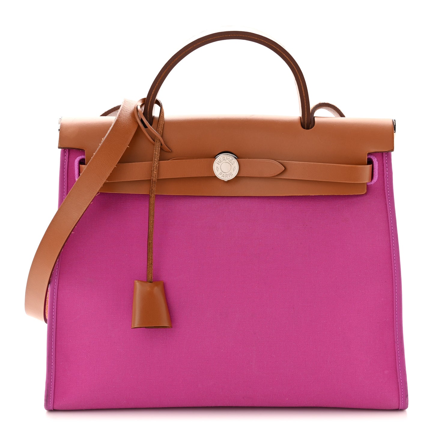 Vache Hunter Toile Herbag Zip 31 PM Magnolia Fauve