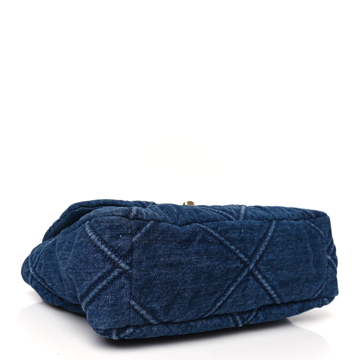 Denim Quilted Medium Chanel 19 Flap Blue