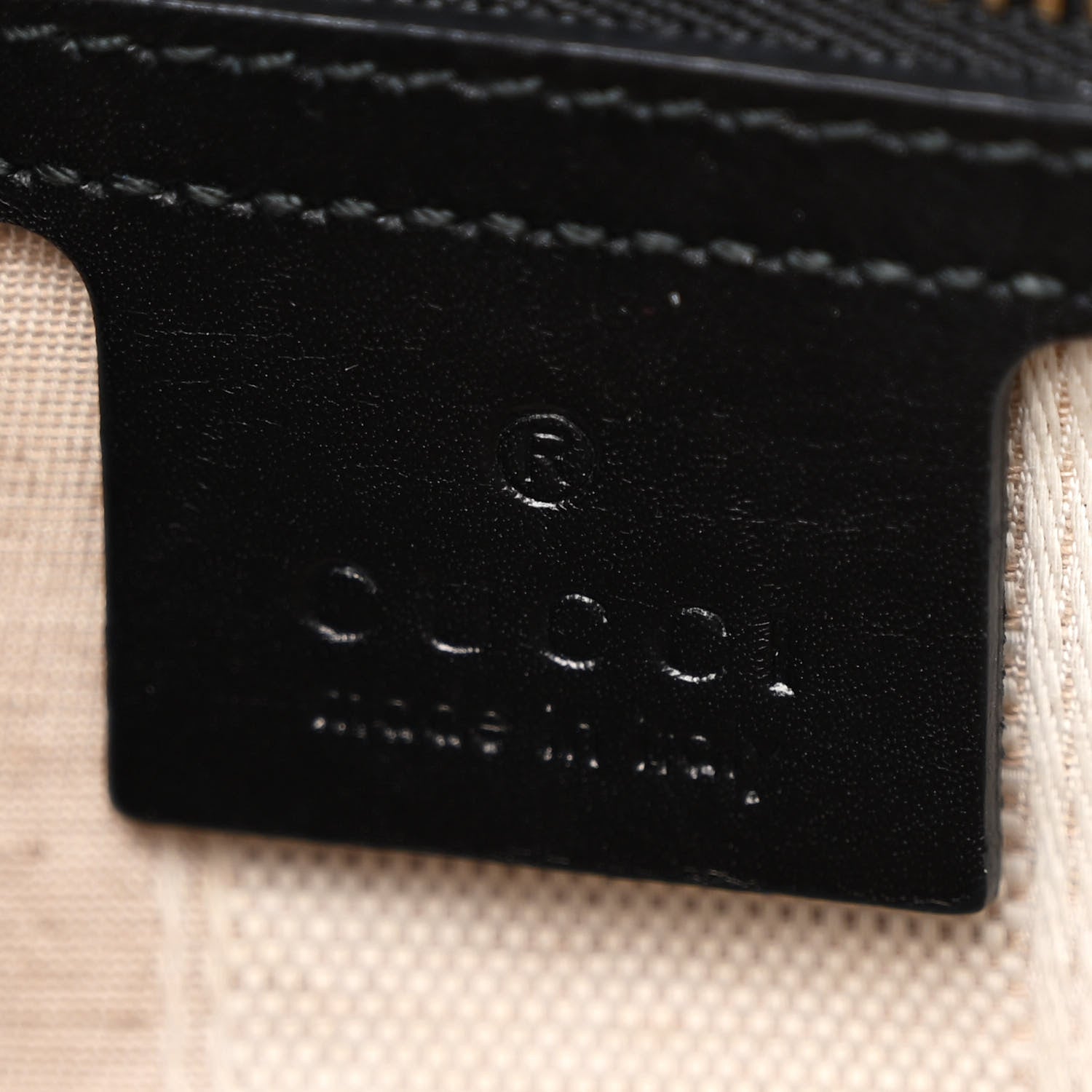 Gucci Calfskin Diamante Small Top Handle Bag Black 6 of 11