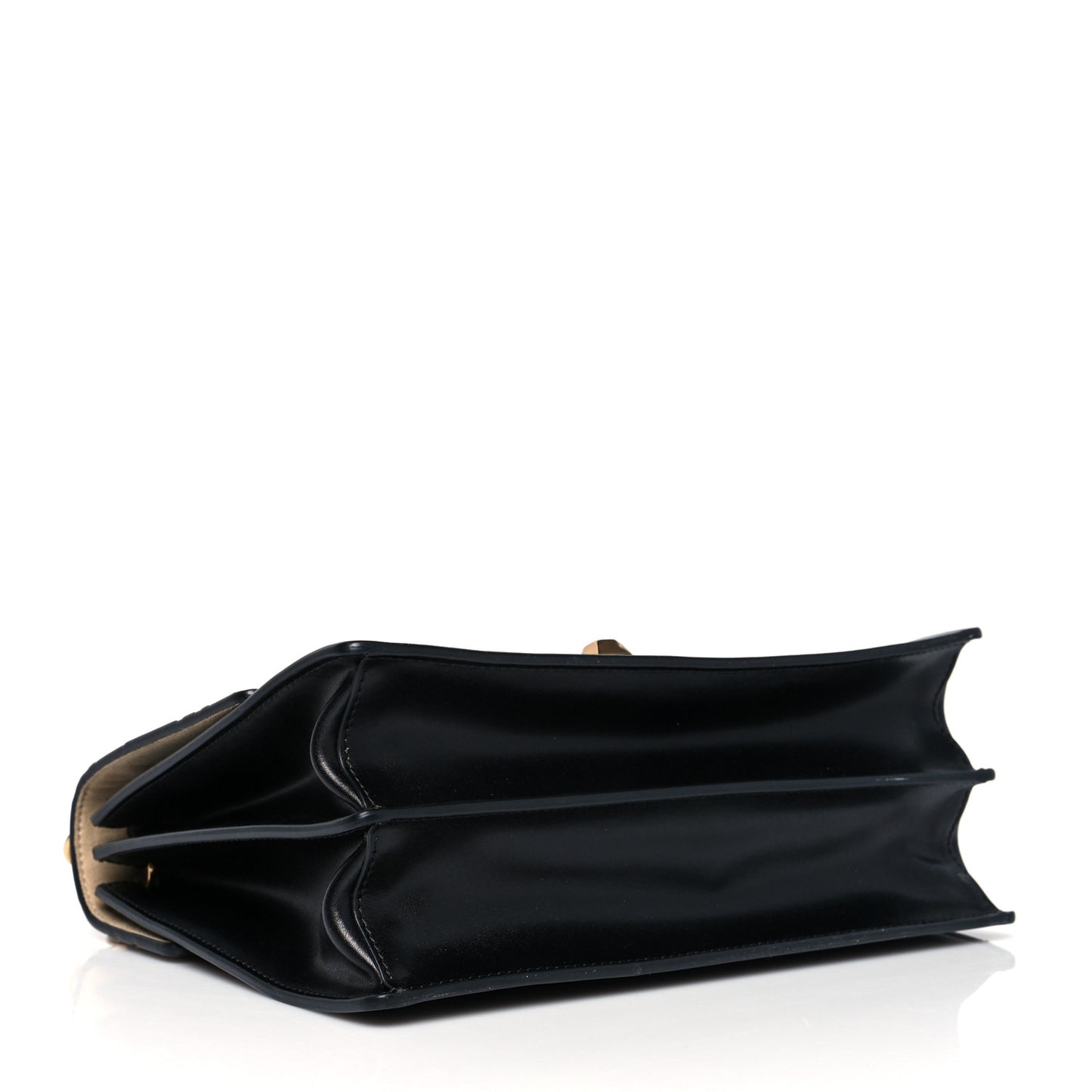 Vitello Liberty Bi-Color FF 1974 Embossed Kan I Shoulder Bag Black Maya