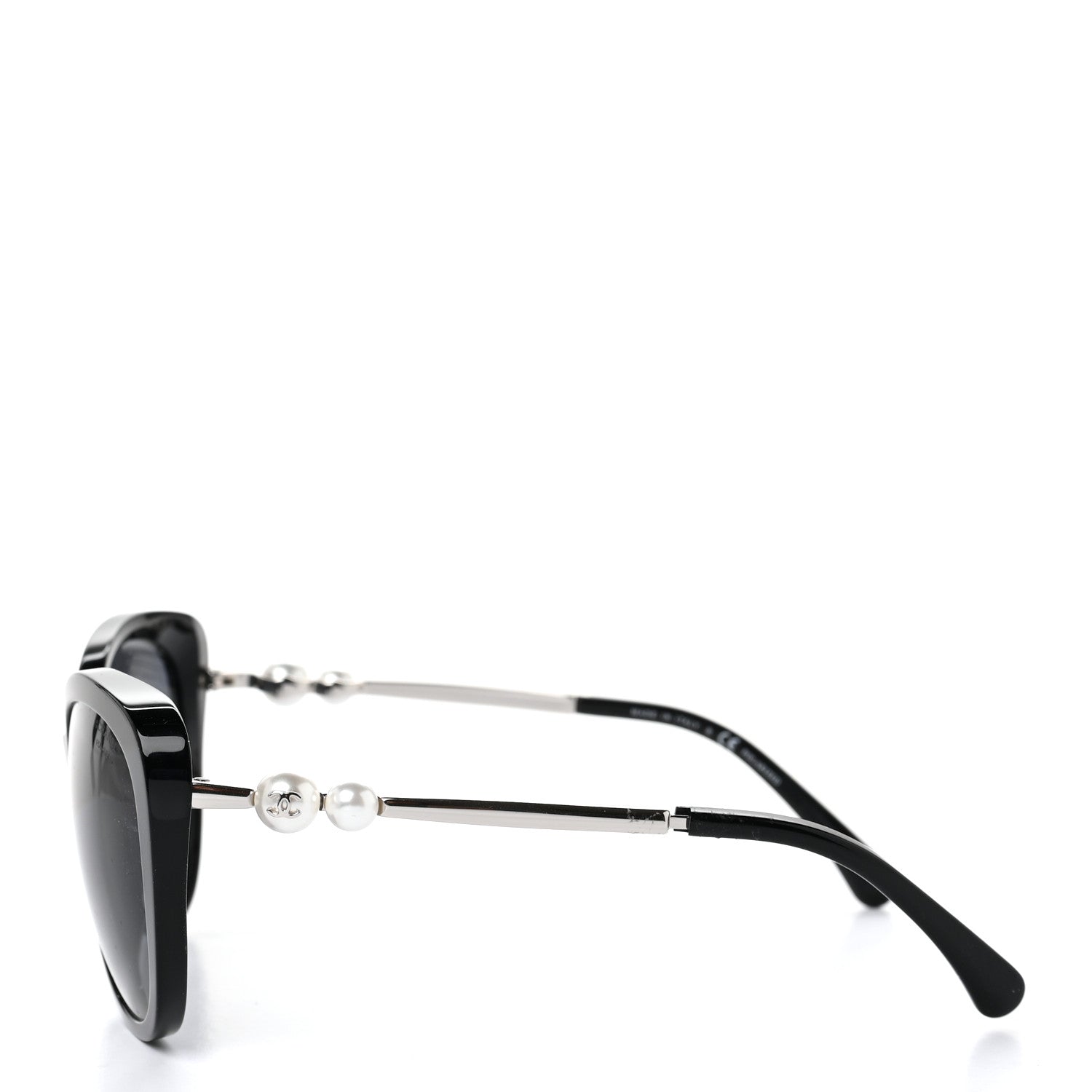 Chanel Acetate Polarized Butterfly Winter Pearl Sunglasses 5339-H-A Black 3 of 7