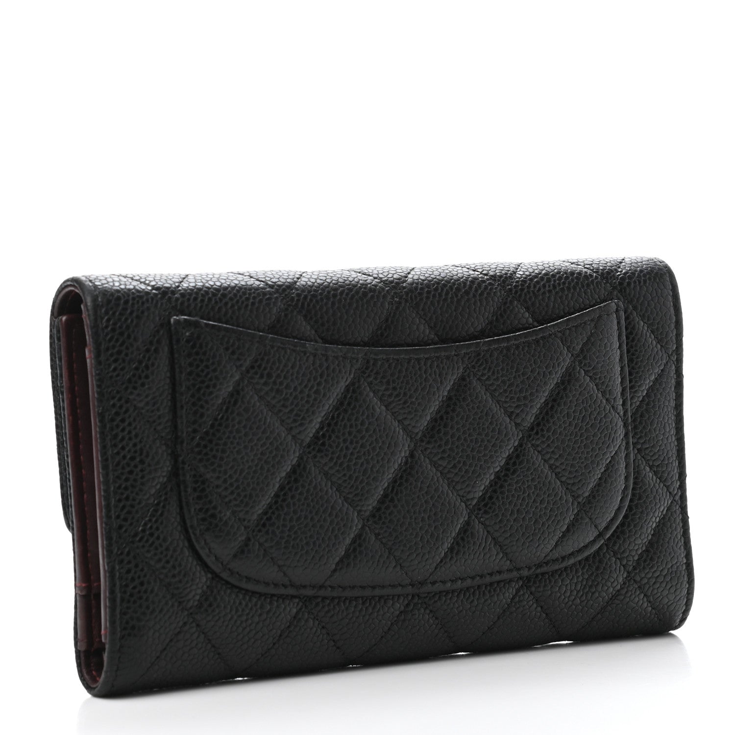 Chanel Caviar Quilted Large Flap Wallet Black 2 of 4