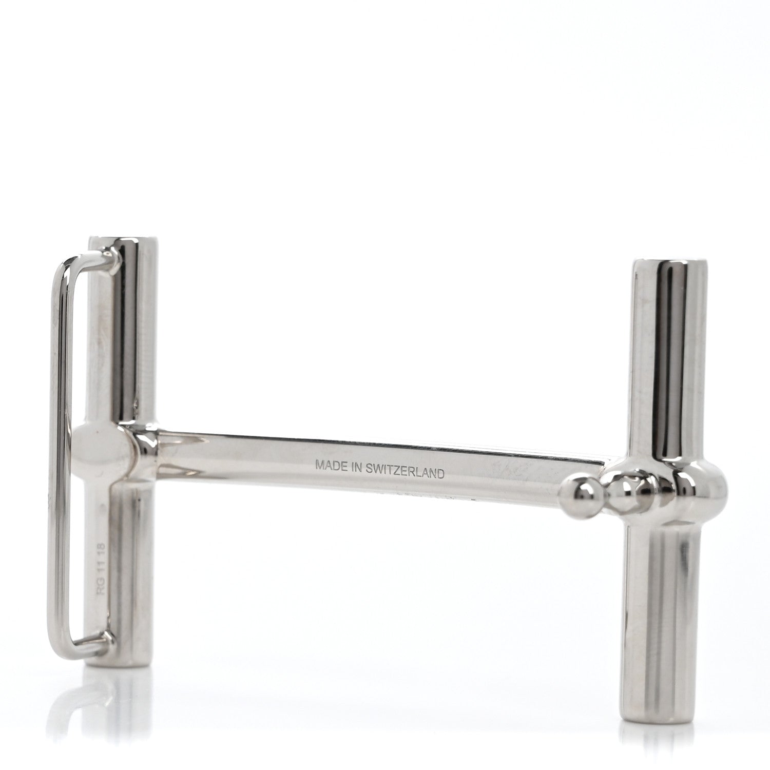 Hermes Palladium H d'Ancre 32mm H Belt Buckle 4 of 6