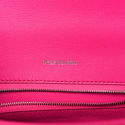 Balenciaga Shiny Box Calfskin Small Hourglass Top Handle Bag Acid Fuchsia 6 of 12