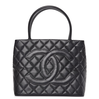 Chanel Caviar Quilted Medallion Tote Black 2 of 15