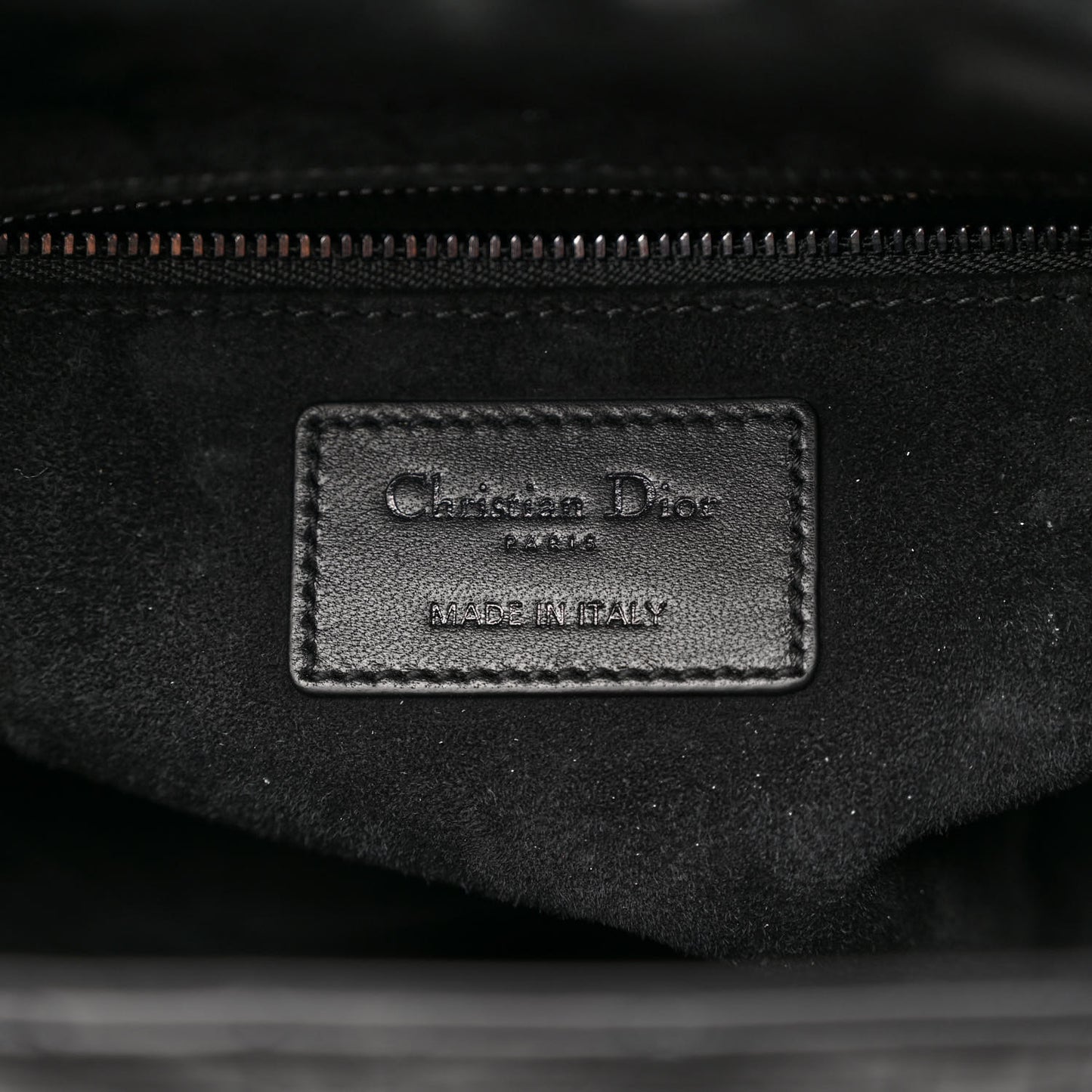 Lambskin Cannage Medium Lady Dior Black
