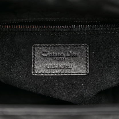 Christian Dior Lambskin Cannage Medium Lady Dior Black 6 of 12