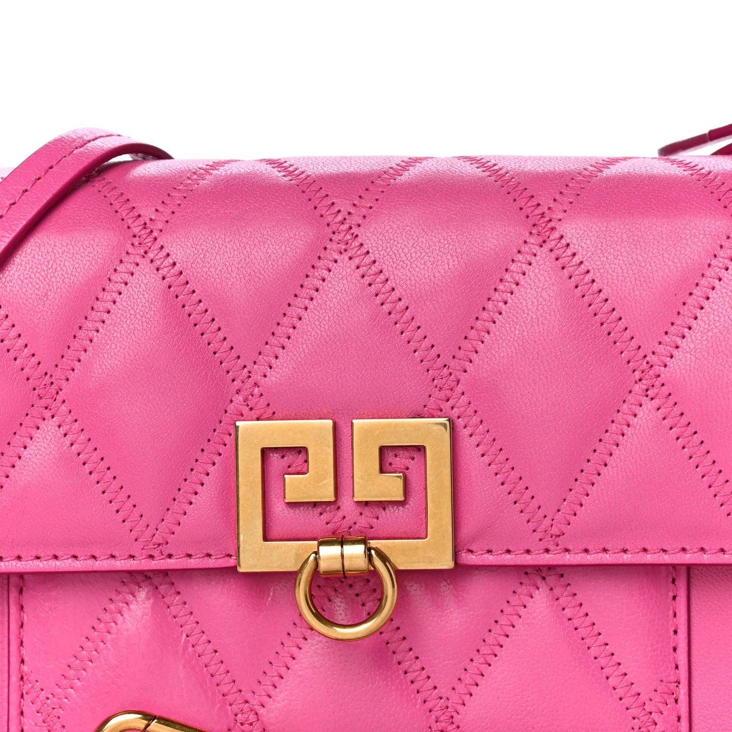 Goatskin Quilted GV3 Mini Pocket Convertible Bag Pink