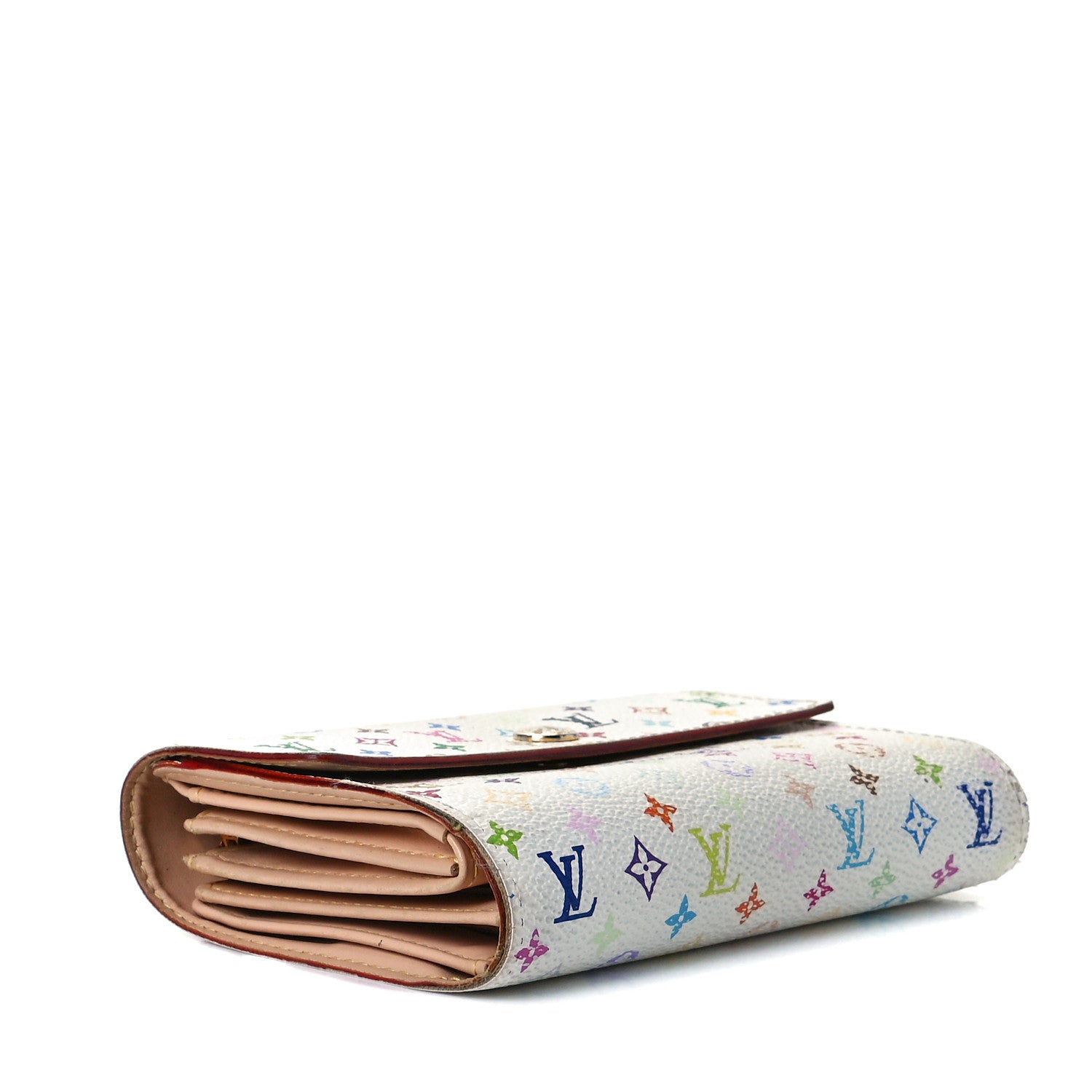 Louis Vuitton Monogram Multicolor Alexandra Wallet White 3 of 8