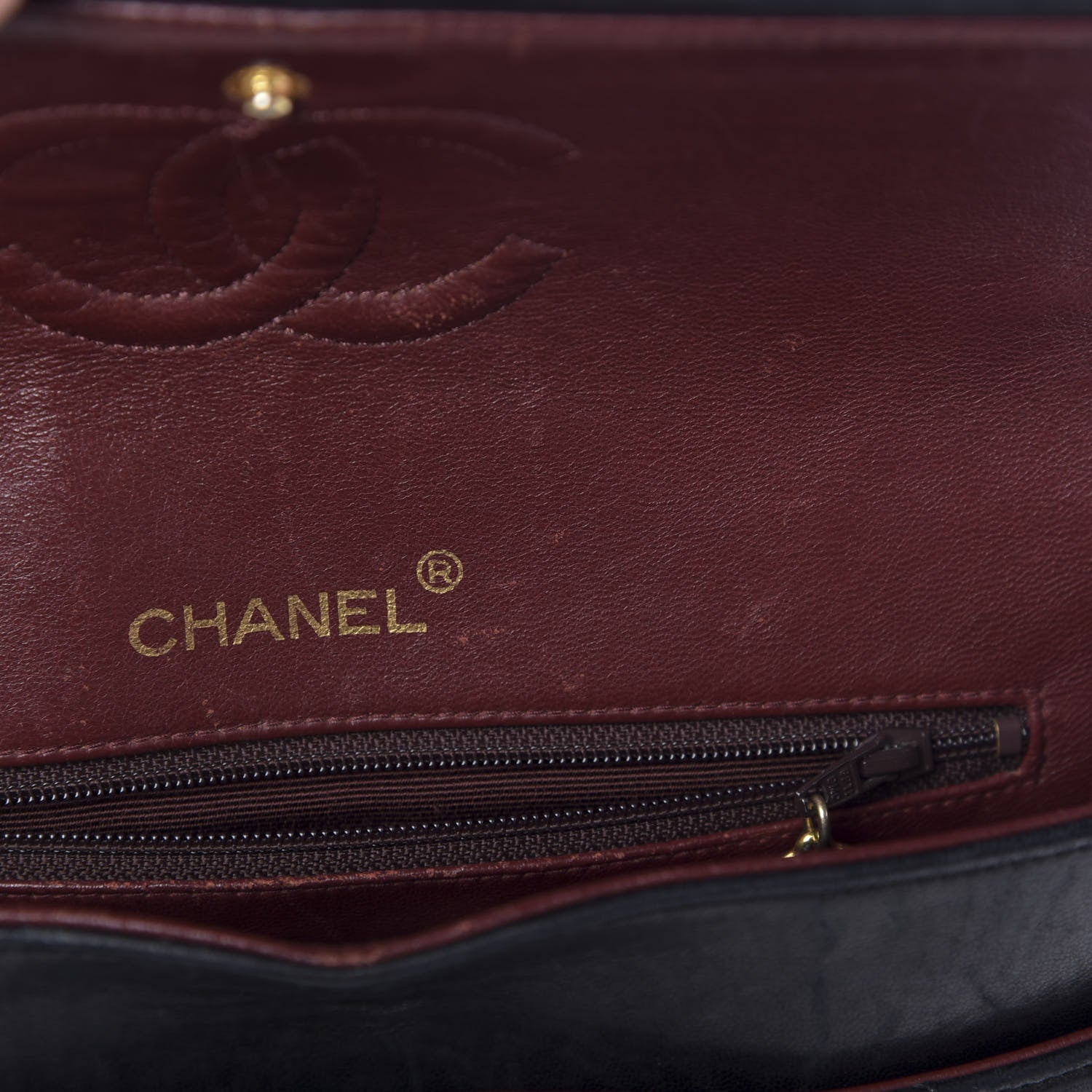 Chanel Lambskin Quilted Medium Double Flap Black 11 of 17