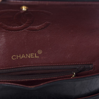 Chanel Lambskin Quilted Medium Double Flap Black 11 of 17