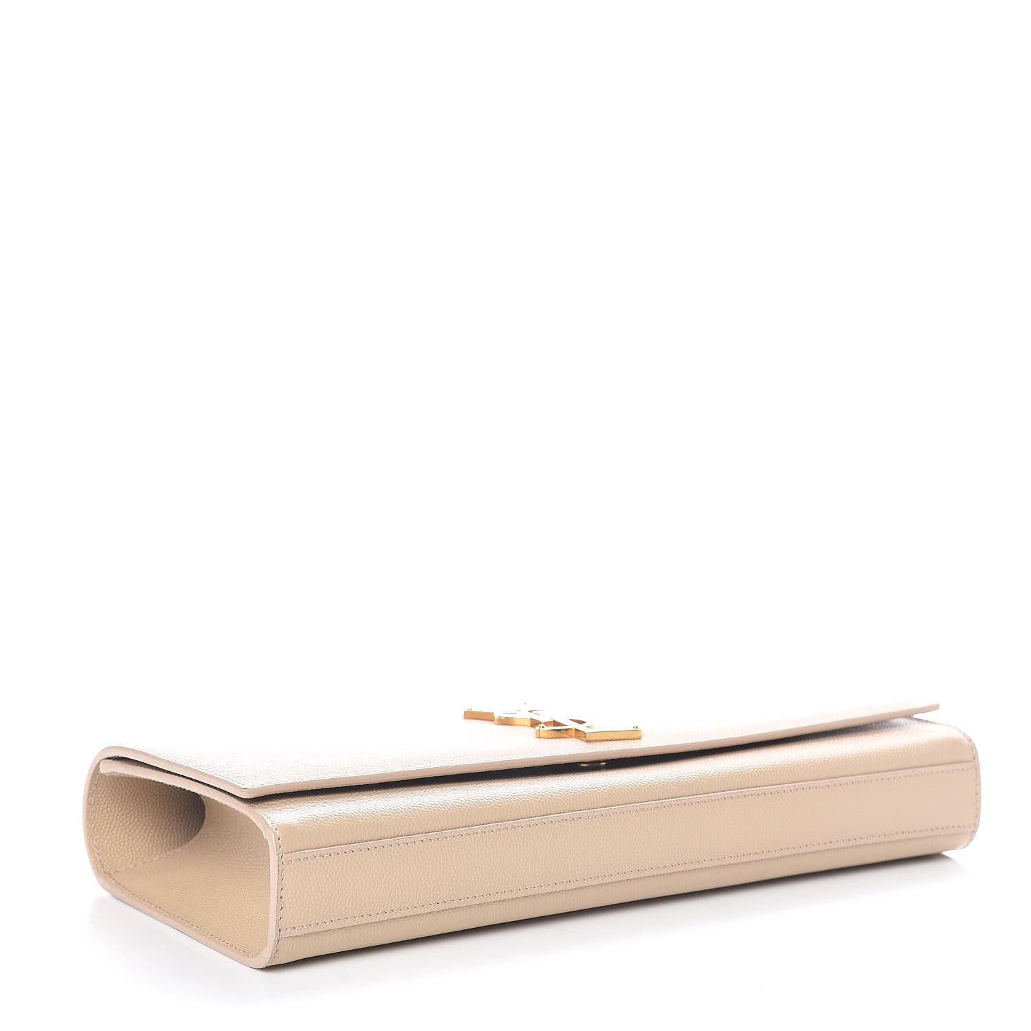 Saint Laurent Grain De Poudre Classic Monogram Cassandre Clutch Nude 5 of 7