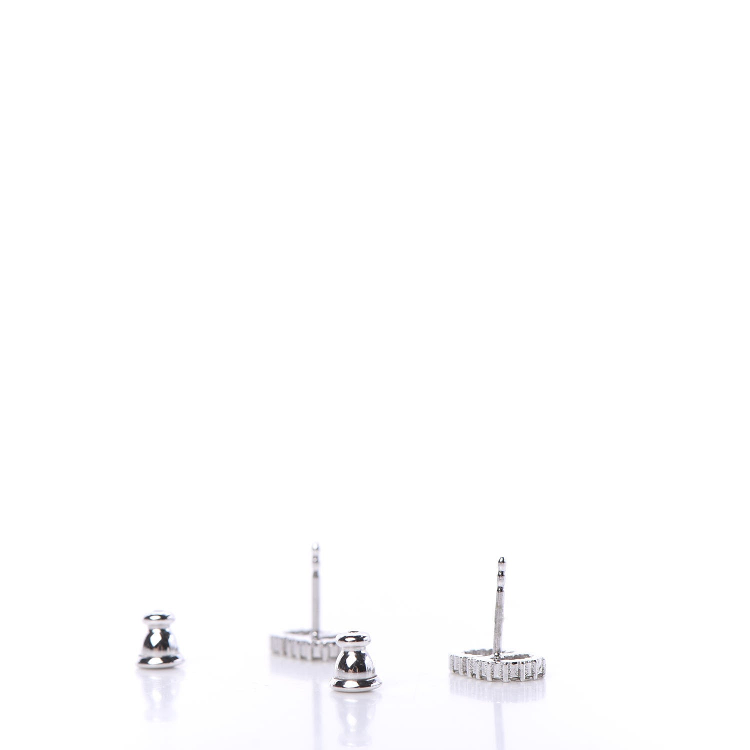 Christian Dior Crystal Clair D Lune Earrings Silver 3 of 3