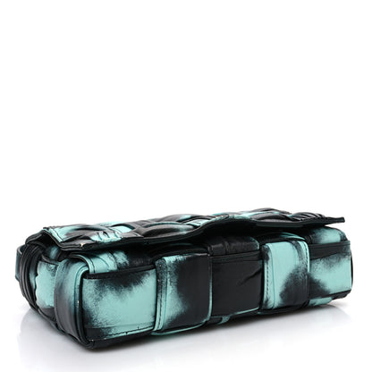Bottega Veneta Foulard Tie Dye Maxi Intrecciato Padded Cassette Crossbody Bag Celadon Inkwell 4 of 14