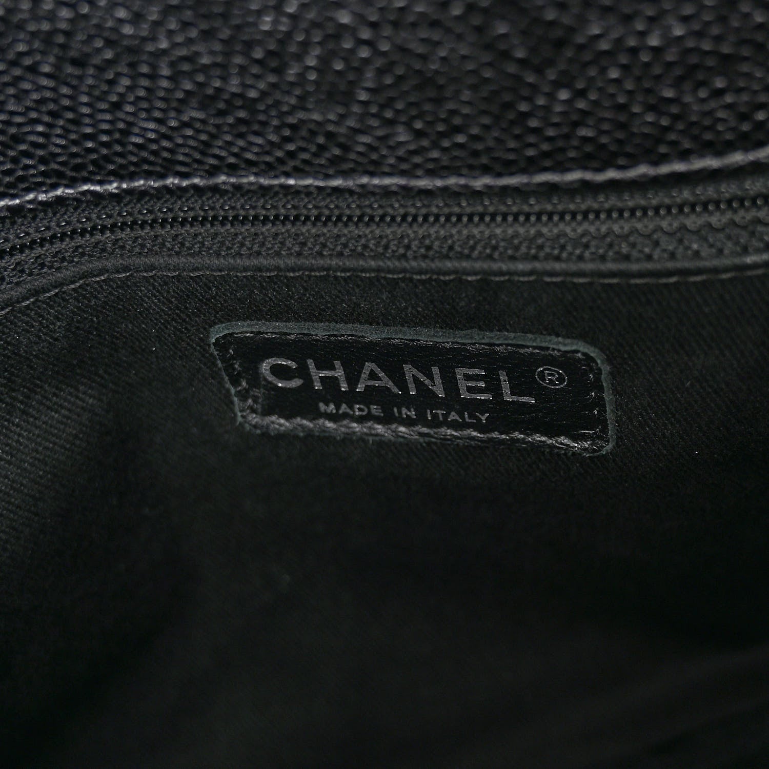 Chanel Iridescent Caviar Quilted Chic Shopping Tote Silver 7 of 12