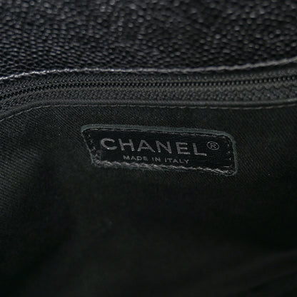 Chanel Iridescent Caviar Quilted Chic Shopping Tote Silver 7 of 12