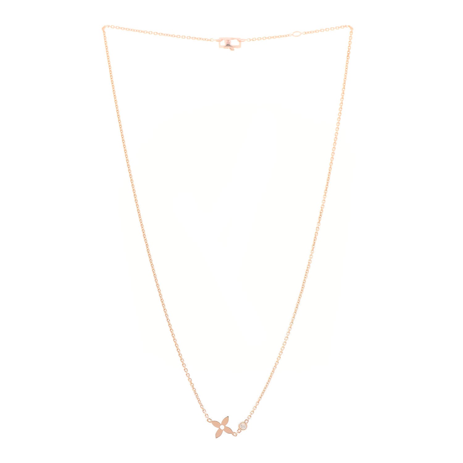 Louis Vuitton 18K Pink Gold Diamond Idylle Blossom Pendant Necklace 3 of 7