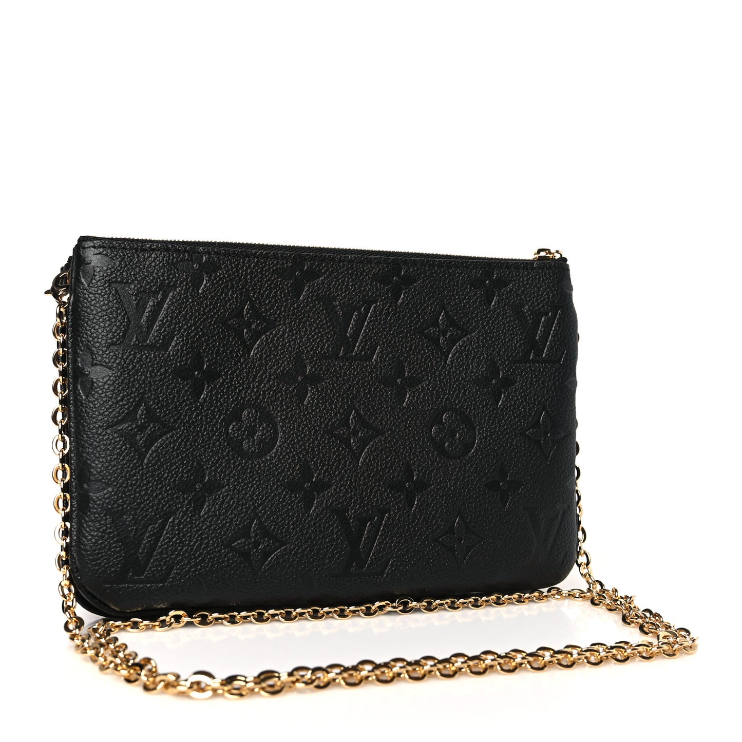 Empreinte Double Zip Pochette Black