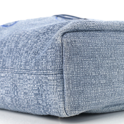 Chanel Canvas Large Deauville Backpack Blue 9 of 10