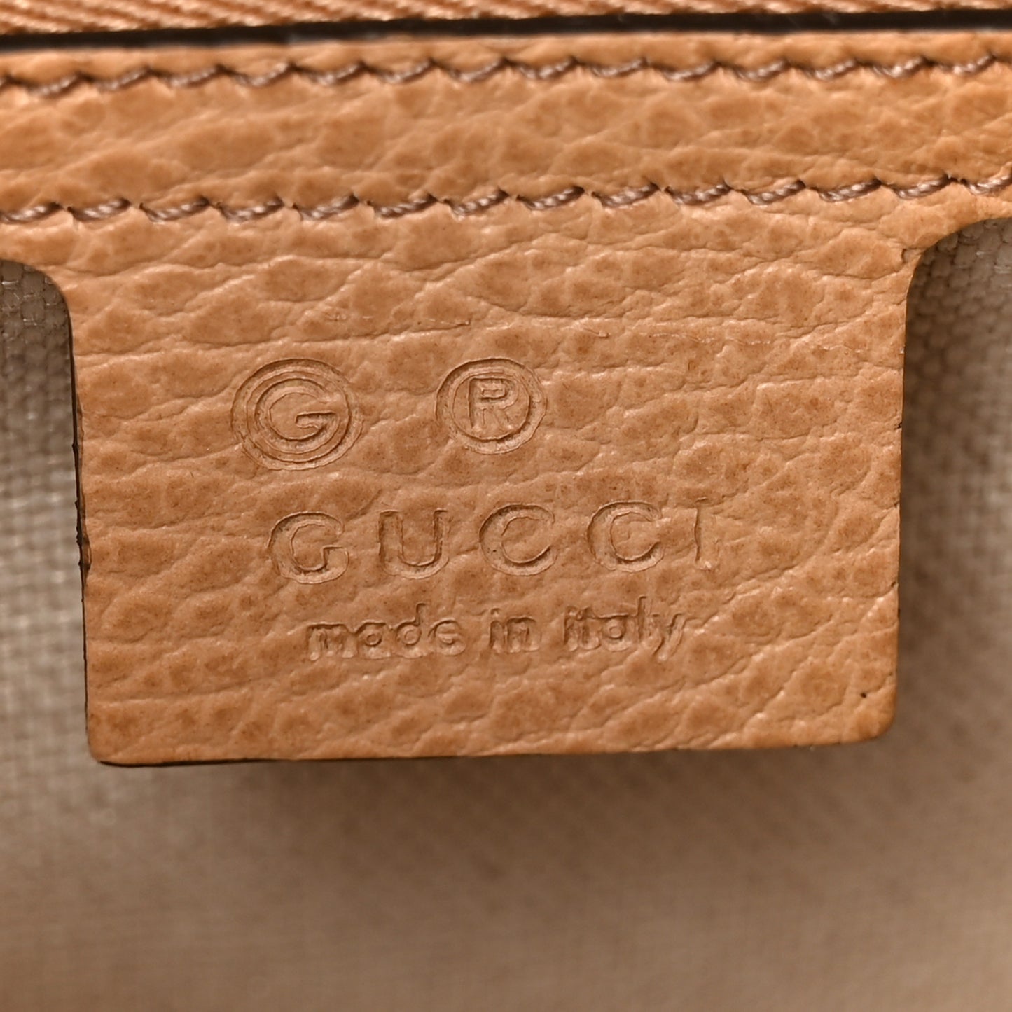 Dollar Calfskin Medium Soho Top Handle Satchel Camelia