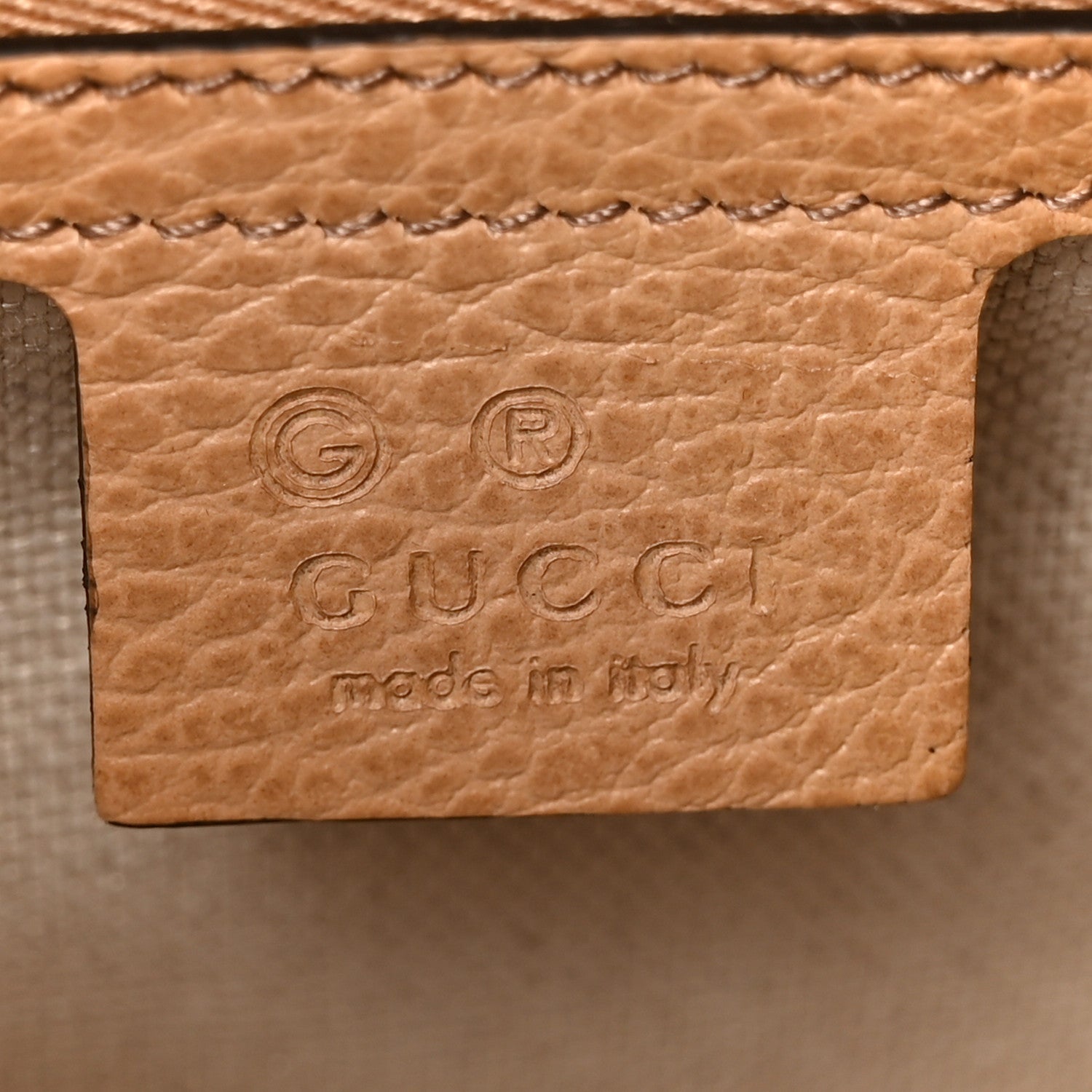 Gucci Dollar Calfskin Medium Soho Top Handle Satchel Camelia 6 of 11